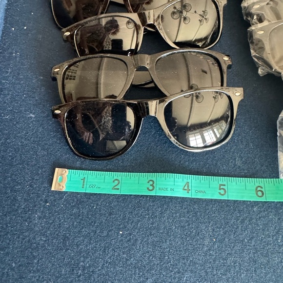 16 pairs😎Classic Black Sunglasses for Men, or kids! 9 pairs unopened,7 used once - Picture 3 of 5